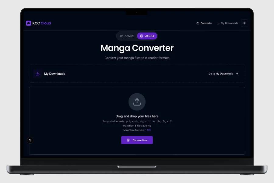 KCC Cloud web app